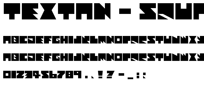 Textan - Square font